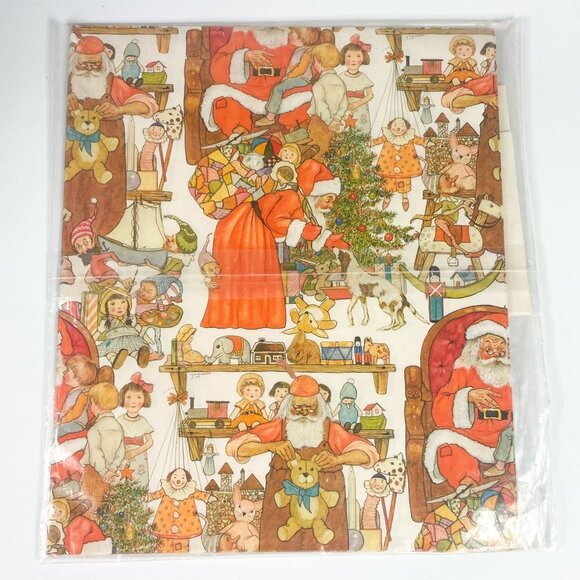 Vintage Current Inc Paper Christmas Gift Wrap Set New 1980s Ephemera - Picture 2 of 5